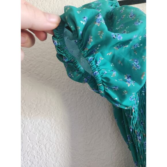 Princess Polly Floral Open Back Off The Shoulder Sun Dress-6 - Picture 5 of 8